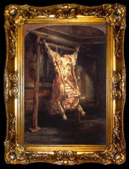 framed  REMBRANDT Harmenszoon van Rijn The Staughtered Ox, ta009-2